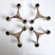 Candlesticks modular S22 by Caesar Stoffi & Fritz Nagel for BMF 1970 s, Set of 4