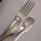 Cutlery set 36 pieces silver metal