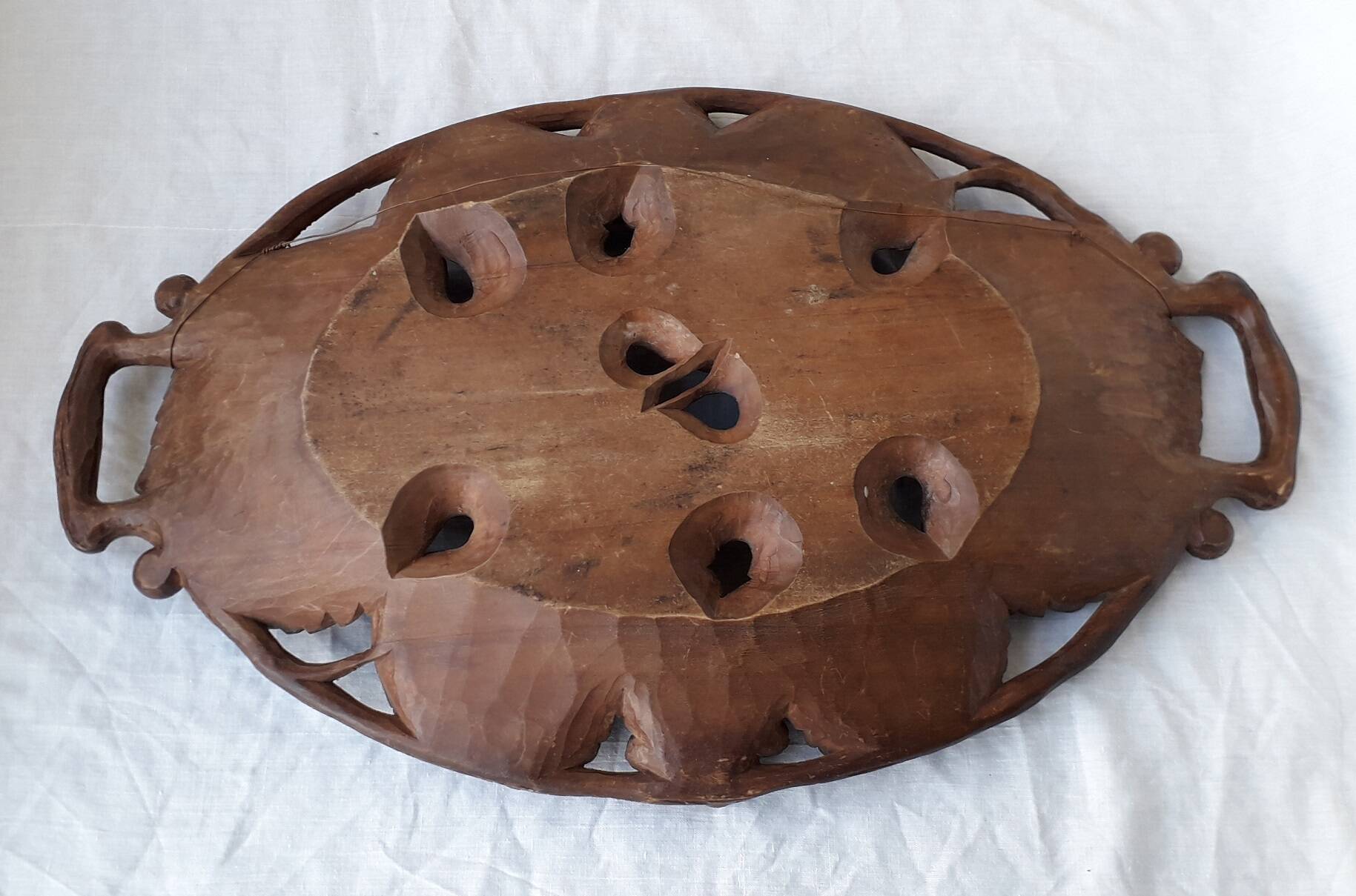 Carved wooden cutting board