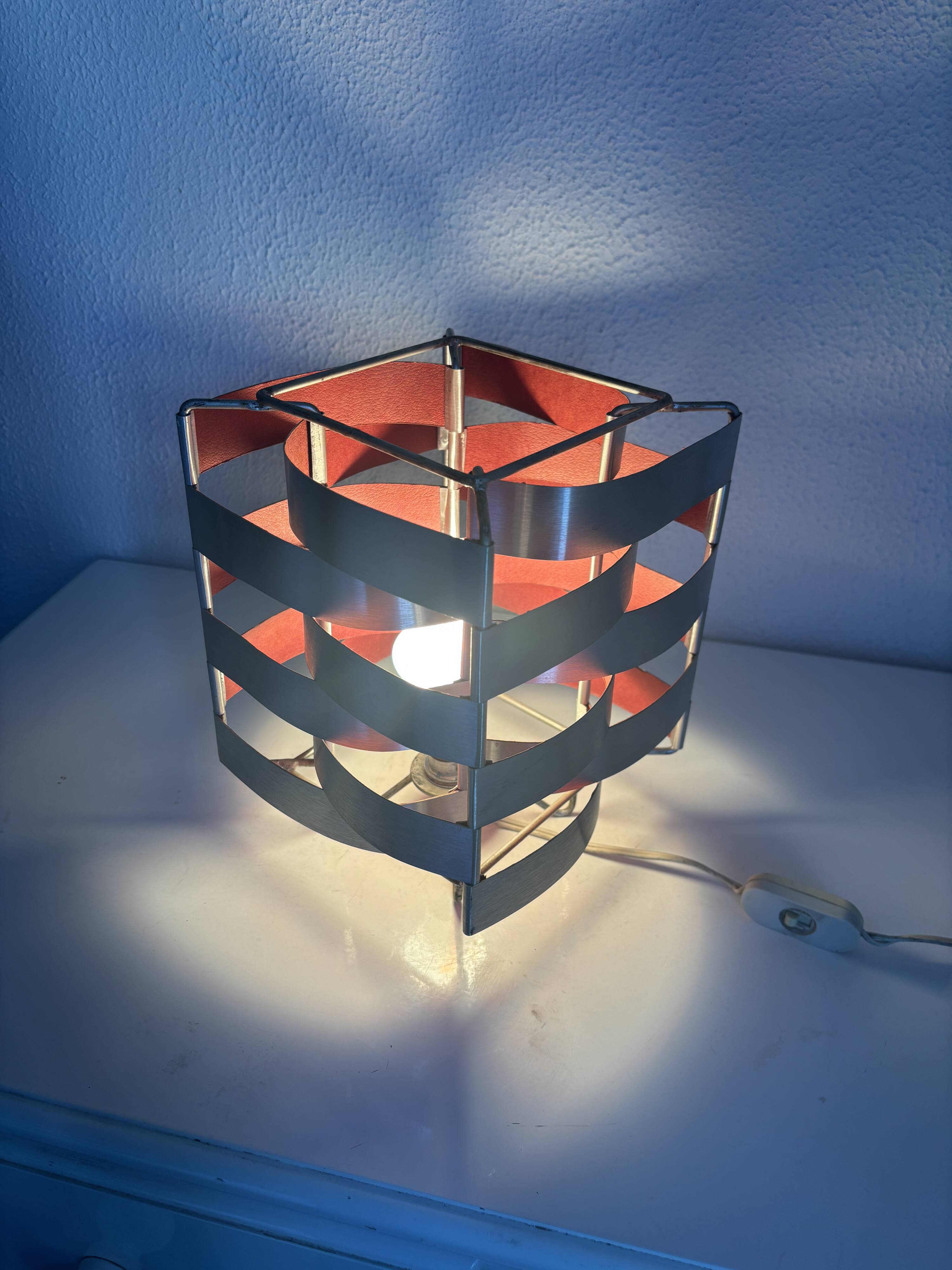 Vintage 1970s table lamp by Max Sauze model "Uranus" - 24 x 18 cm