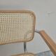 Breuer style armchair in original vintage canework