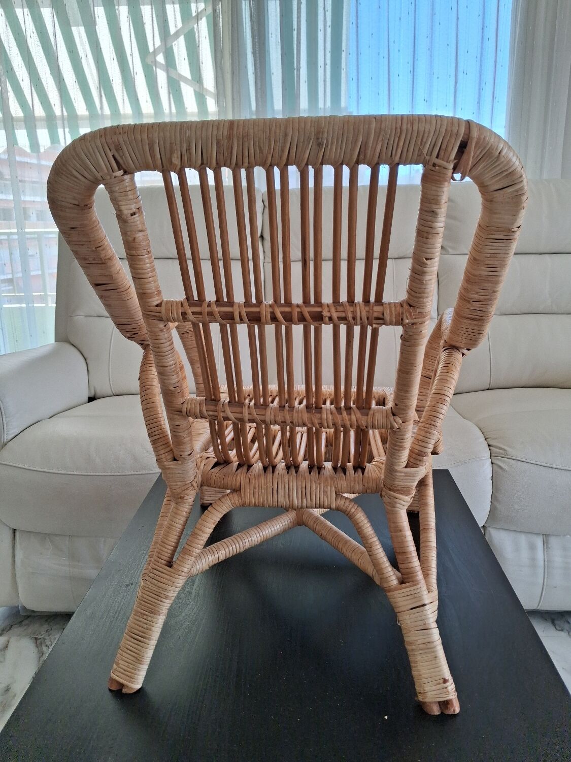 Rattan armchair for children