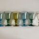 Set of 6 glasses Biot wine 1960