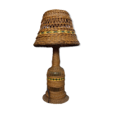 Vintage wicker lamp