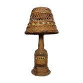Vintage wicker lamp