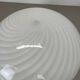 Large 38cm "swirl" murano glass ceiling wall light by vetri murano, italy, 1970s