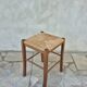 Tabouret paillé Français vintage