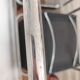 Set of 4 chrome tubular chairs