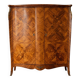 Antique Louis XV style cabinet in wood marquetry