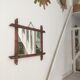 Miroir bambou vintage 60 cm