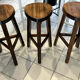 Set of 3 Vintage Brutalist Bar Stools from the 1970s