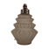 Lamp foot in frosted glass paste
