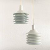 Danish mid-century lamellar suspensions by Lyfa, 1960s, set of 2.