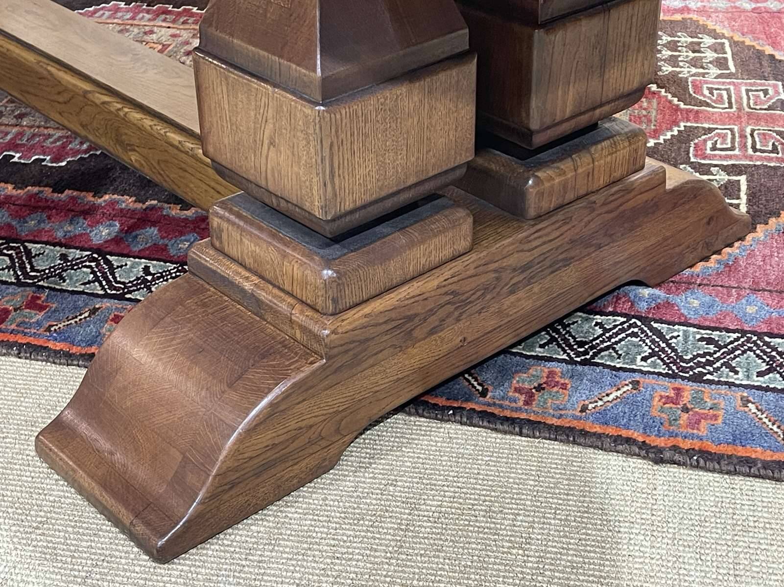 Oak monastery table from the 1980s