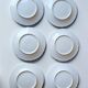6 dessert plates in porcelain Old Paris 19th century