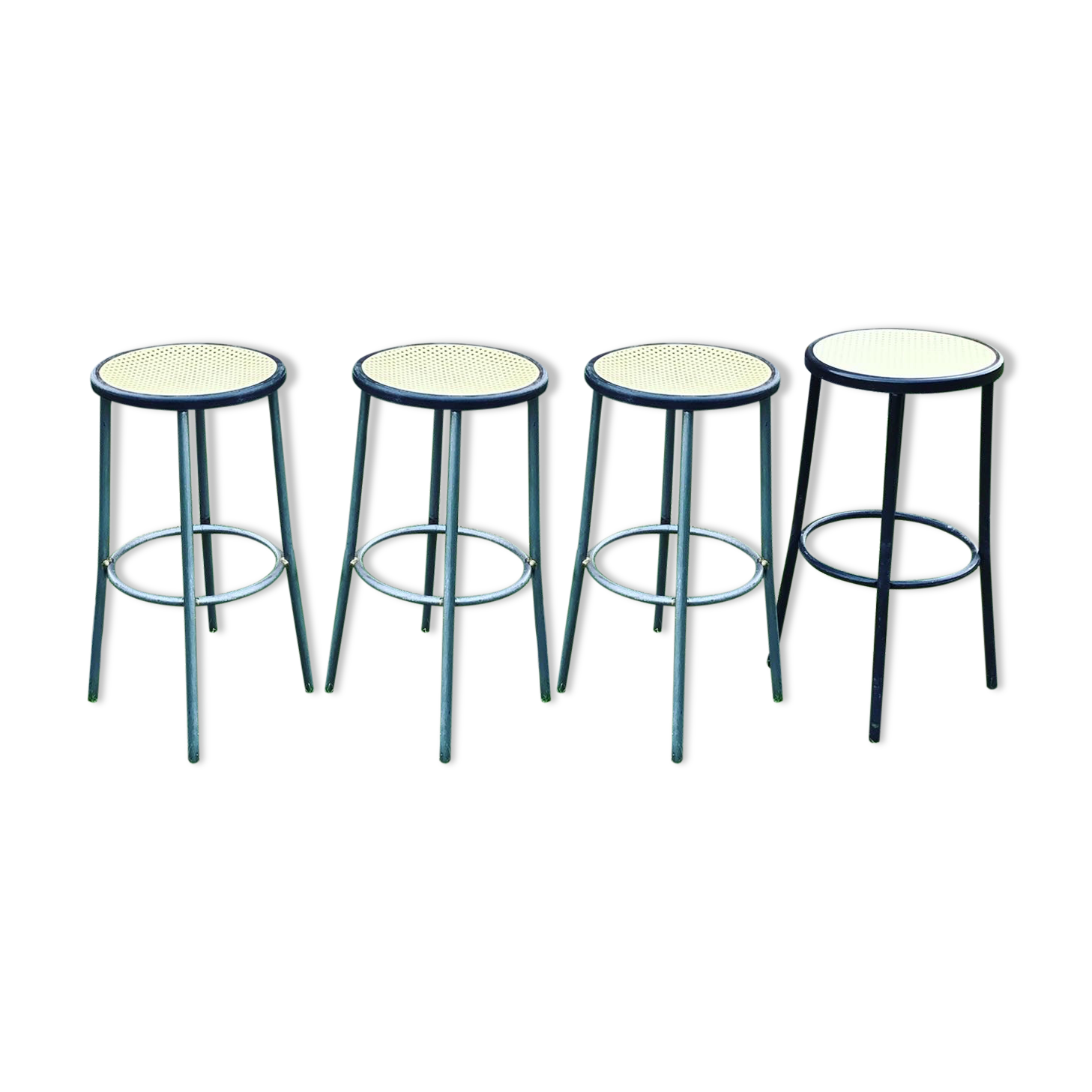 Lot of four bistro stools