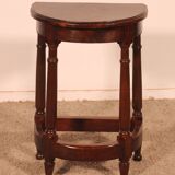 walnut side table in high period style
