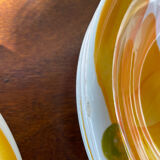 Set of 4 floral plates