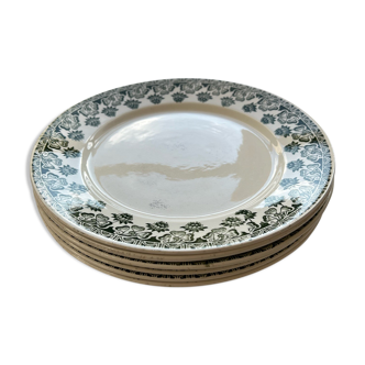 Set of 6 plates - Terre de Fer, Badonviller