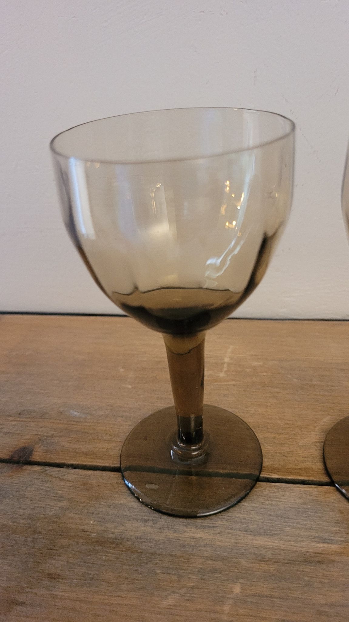 Verre à porto fumés 60's