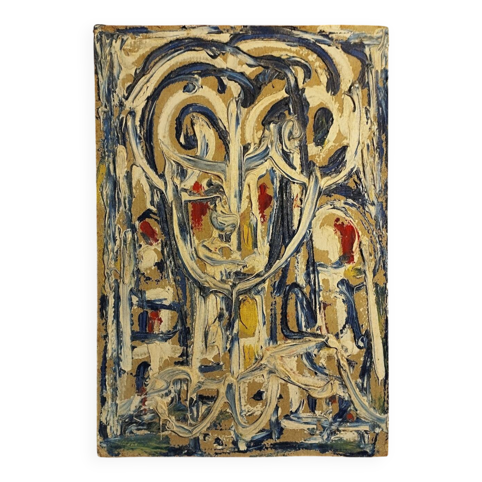 Painting on cardboard