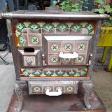 Cook old tile faience metal structure