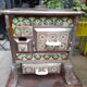 Cook old tile faience metal structure