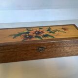 Hand decorated wooden box