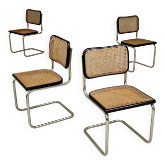 Set of 4 B32 chairs by Marcel Breuer