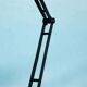 1980s Memphis desk lamp, space age vintage Ikea desk
