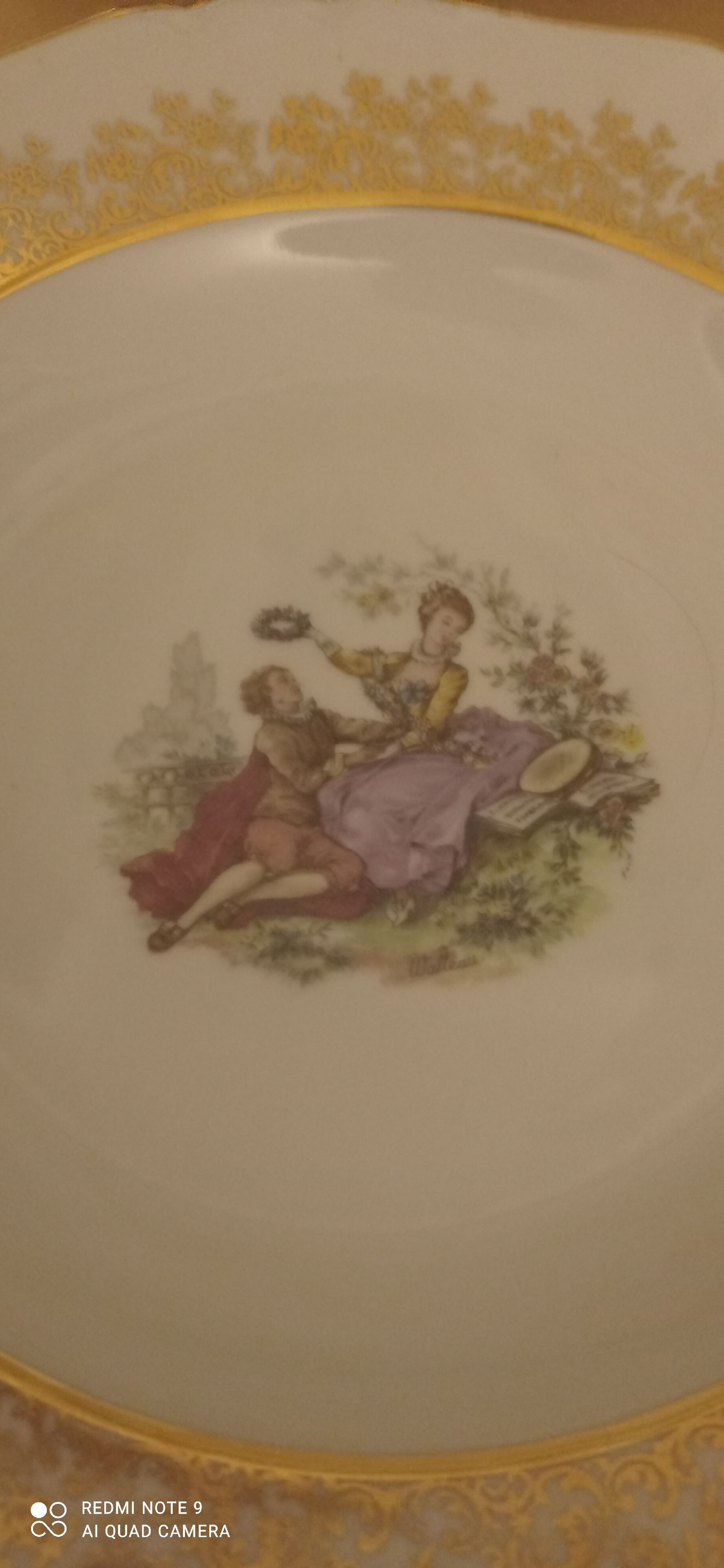 Antique porcelain plates