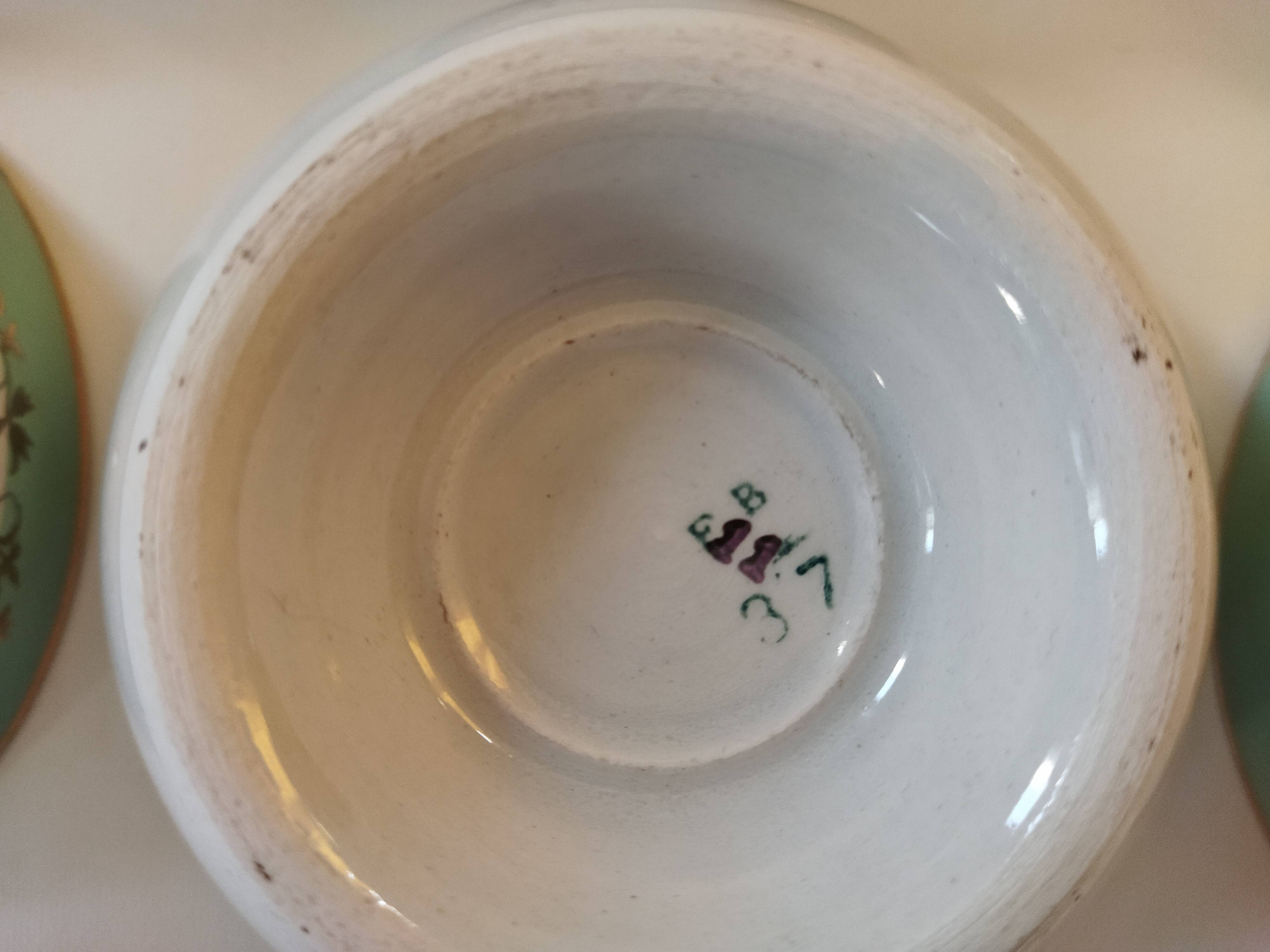 Six fenal badonviller bowls