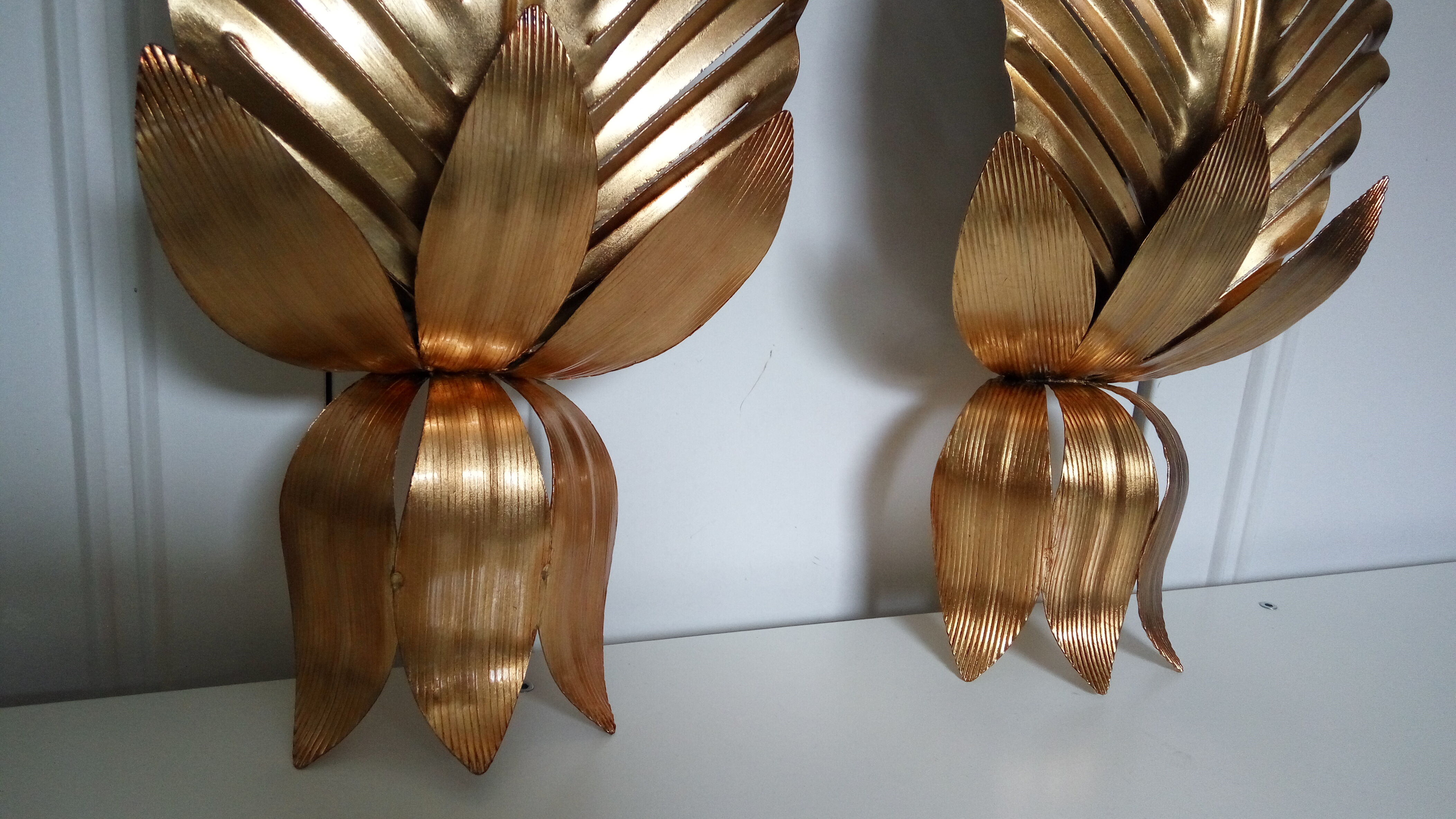 Palm wall lamps 1970