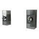 Pair of vintage wall lights, chrome-plated metal, France 1970.