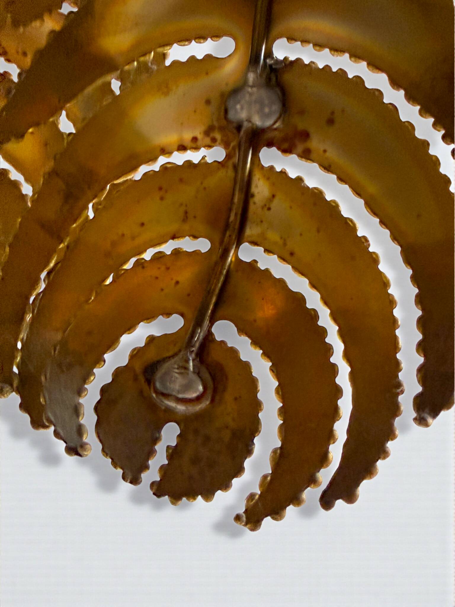 Palm Tree Lamp Maison Jansen, Christian Techoueyres, 65cm, Circa 1970