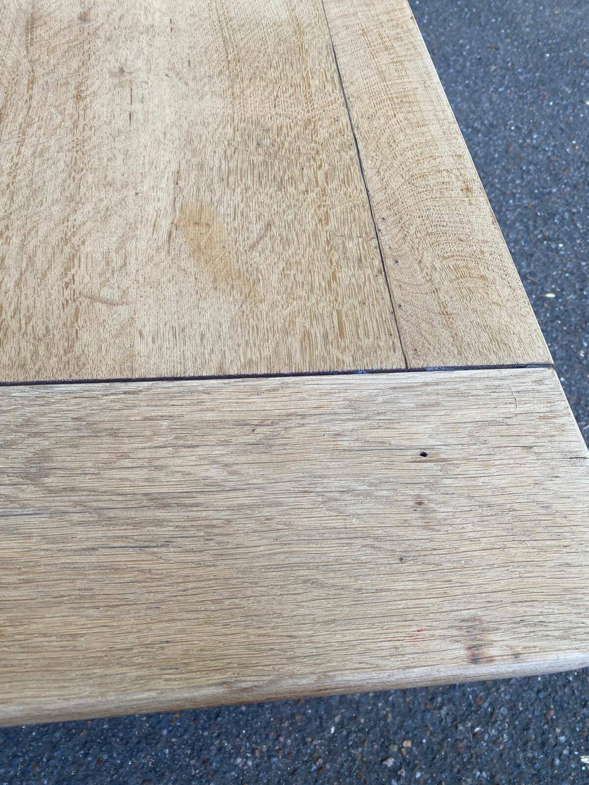 Renovated coffee table in solid oak 1980