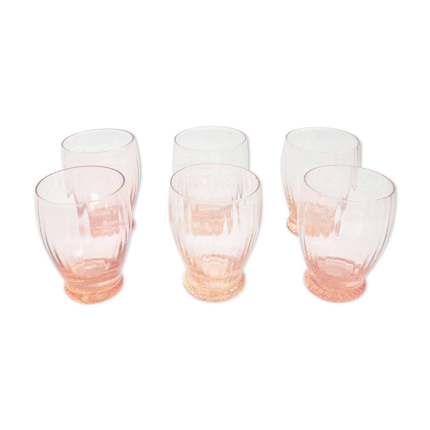 6 rosé glasses