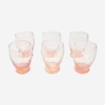 6 rosé glasses