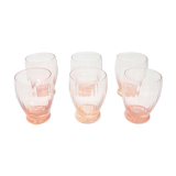 6 rosé glasses