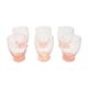 6 rosé glasses