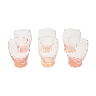 6 rosé glasses