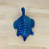 Blue ceramic turtle
