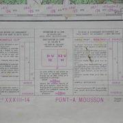 Vintage map of Pont-à-Mousson