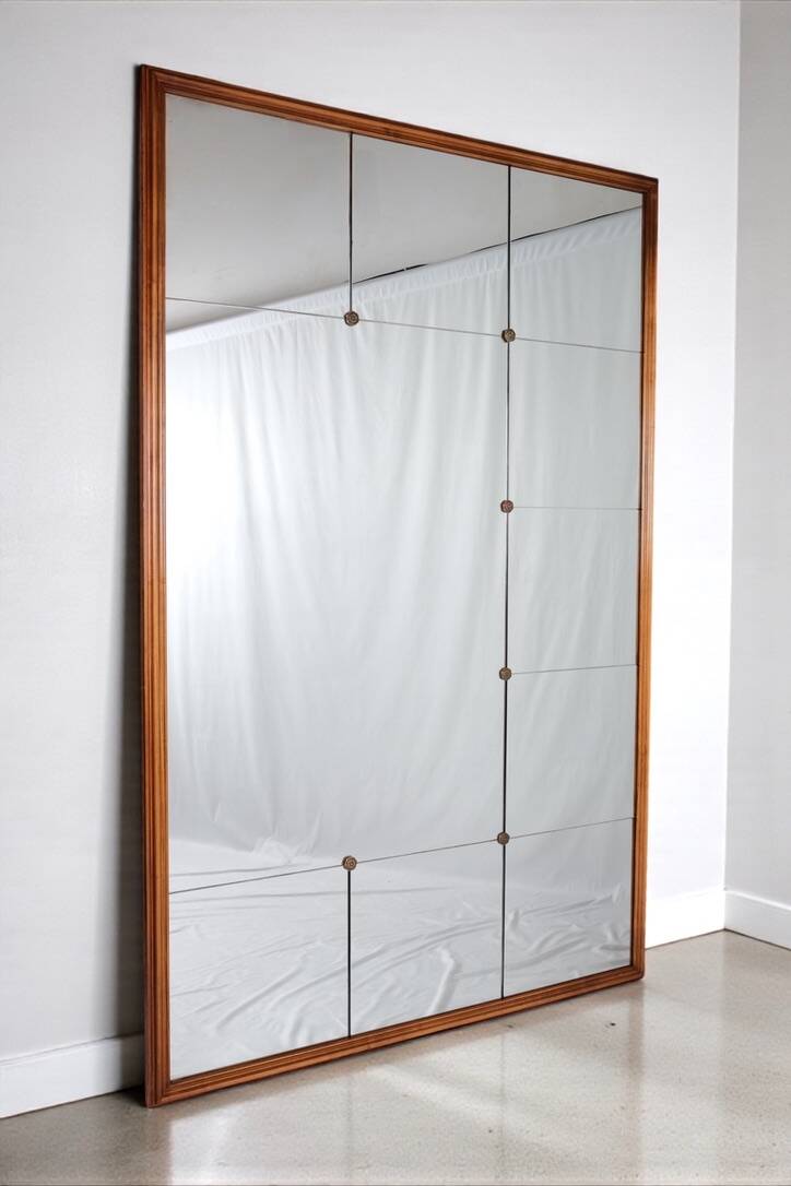 Très grand miroir de style brasserie, France, 1960s