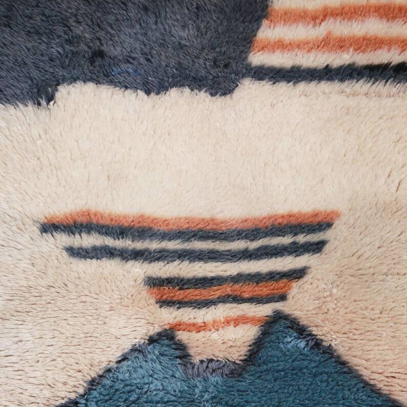 Handmade Moroccan runner rug 300cmx70cm