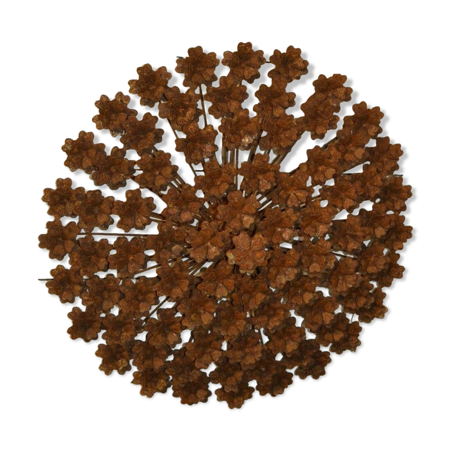 Wrought iron flower for the garden