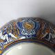 Gien earthenware bowl with handles, Francois I decor, 1860