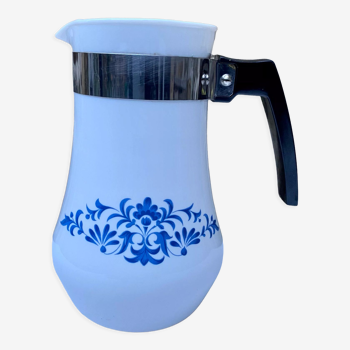 Blue flower coffee maker