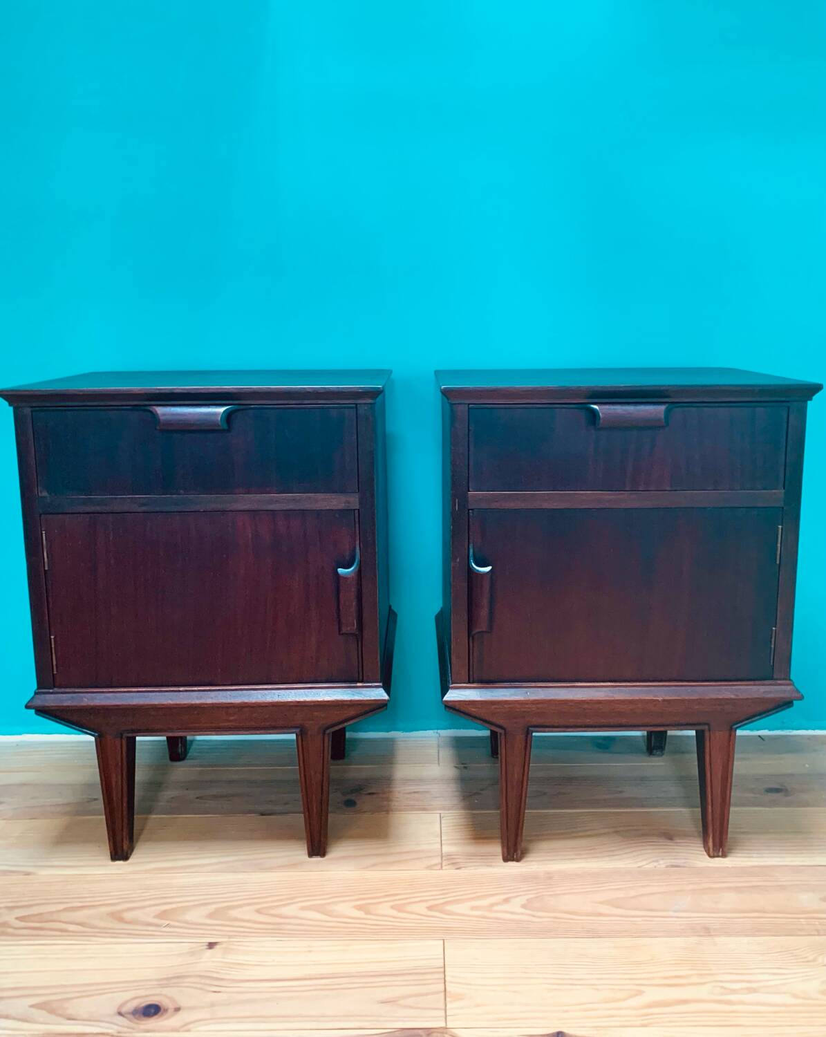 Pair of vintage Mid Century bedside tables