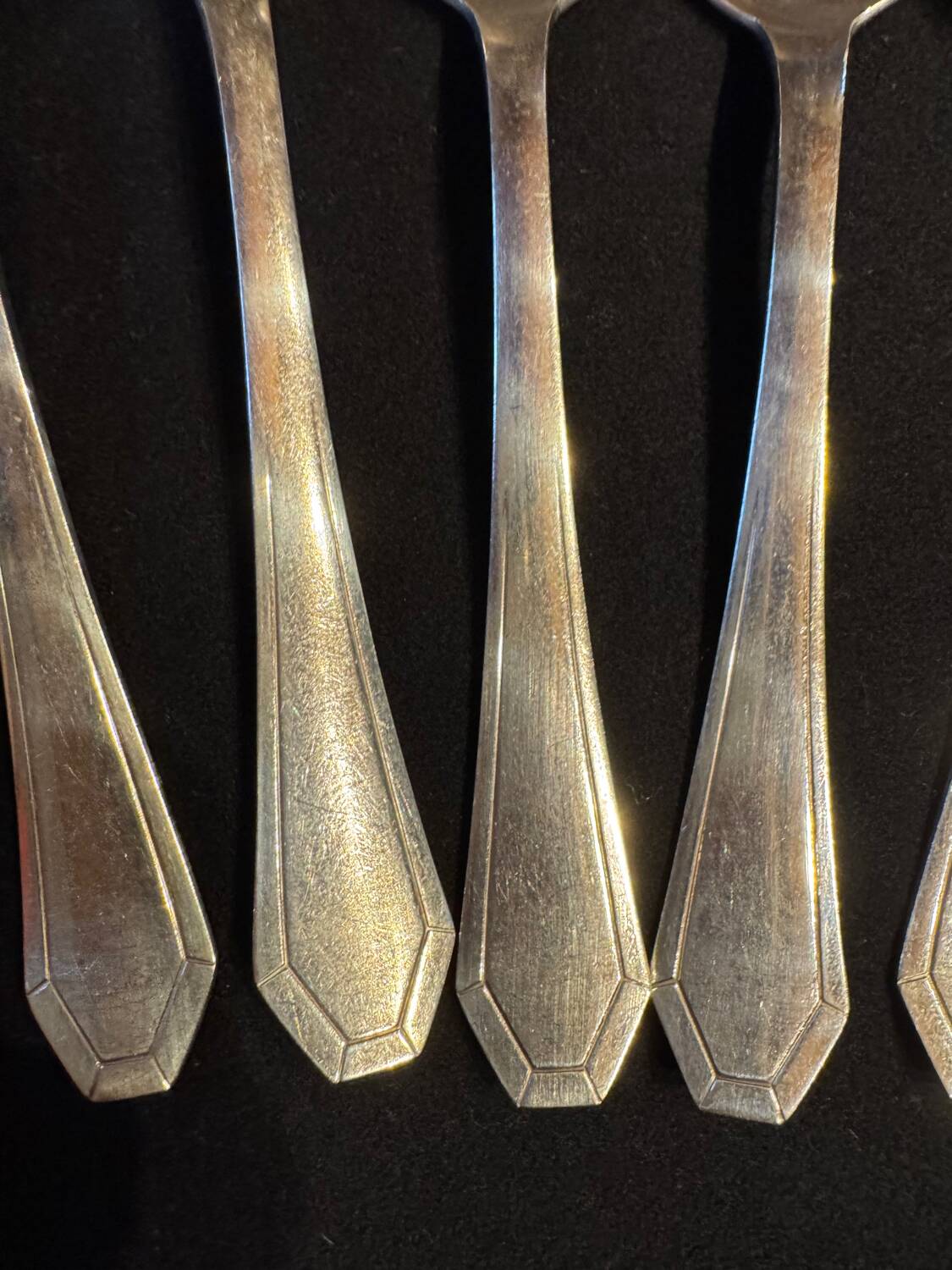 Set of 11 antique place settings – Saglier Frères & Cie, silversmiths in Paris